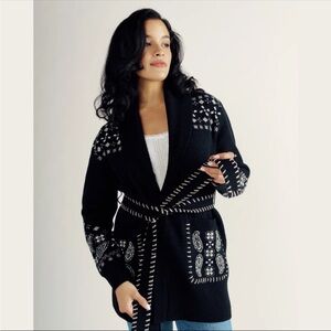 Tecovas Women's Shawl Collar Wrap Sweater